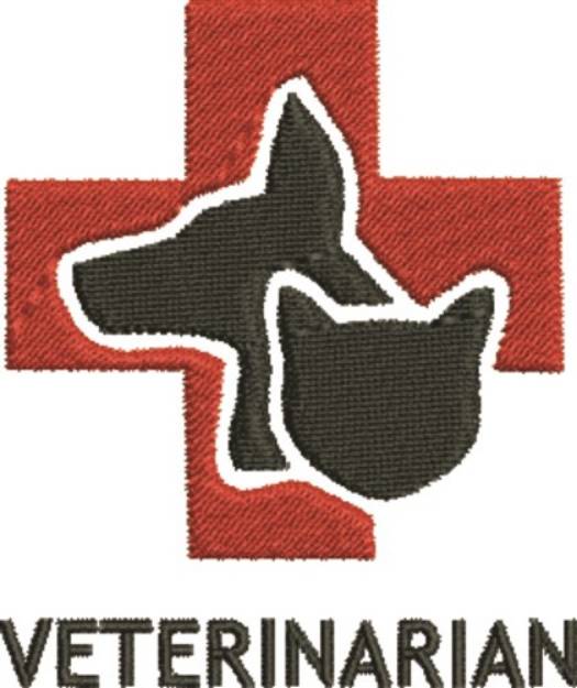 Picture of Veterinarian Logo Machine Embroidery Design