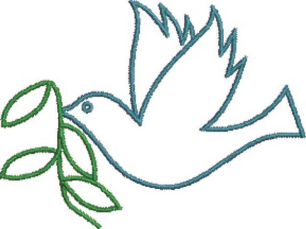 Picture of Peace Dove Machine Embroidery Design