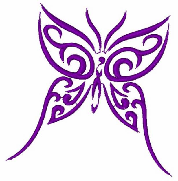 Picture of Swirl Butterfly Machine Embroidery Design