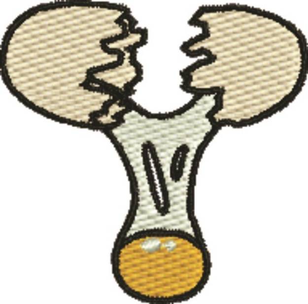 Picture of Cracked Egg Machine Embroidery Design