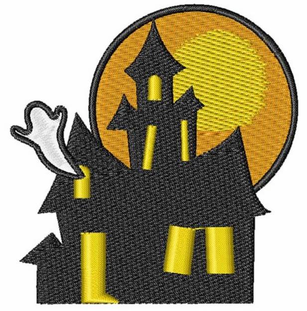 Picture of Haunted House Machine Embroidery Design