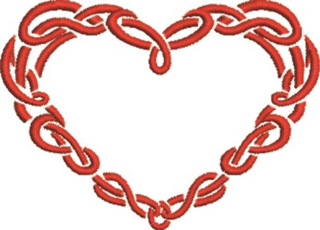 Picture of Knotwork Heart Machine Embroidery Design