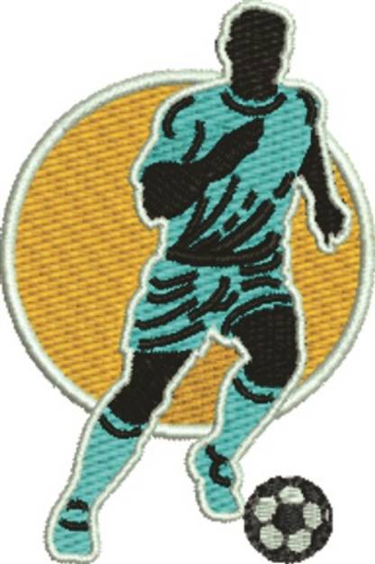 Picture of Soccer Man Machine Embroidery Design