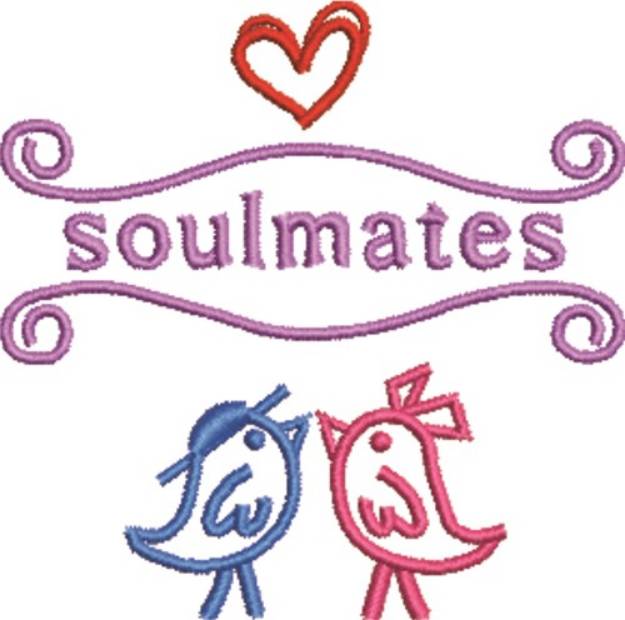 Picture of Soulmates Machine Embroidery Design