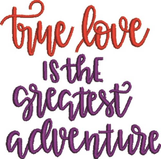 Picture of True Love Machine Embroidery Design