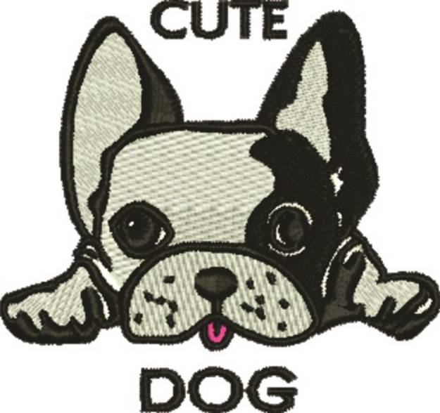 Picture of French Bulldog Machine Embroidery Design