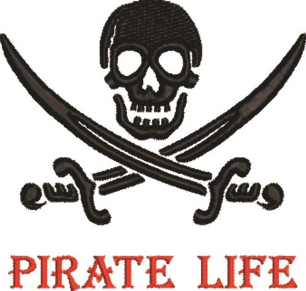 Picture of Pirate Life Machine Embroidery Design