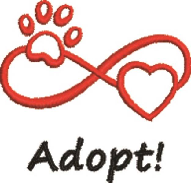 Picture of Adopt A Pet Machine Embroidery Design