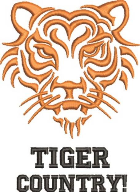 Picture of Tiger Country Machine Embroidery Design