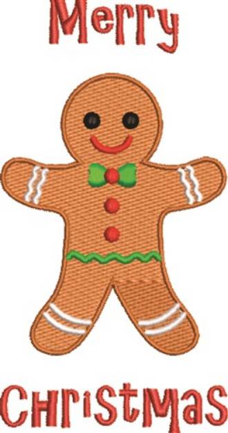 Picture of Christmas Gingerbread Machine Embroidery Design