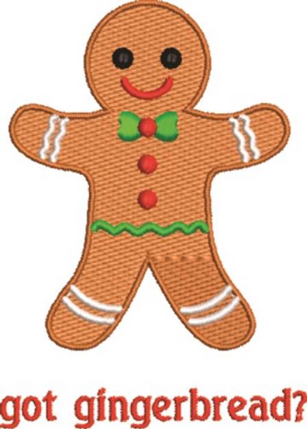 Picture of Got Gingerbread Machine Embroidery Design