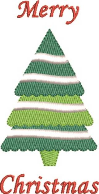 Picture of Christmas Tree Machine Embroidery Design