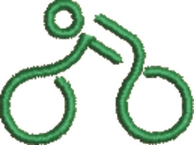 Picture of Bicycle  Symbol Machine Embroidery Design