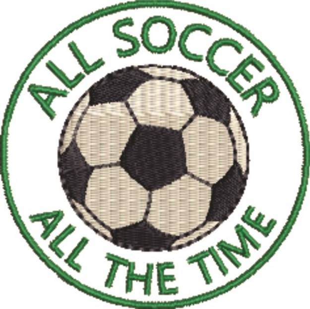 Picture of All Soccer Machine Embroidery Design