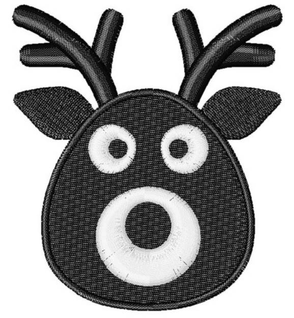 Picture of Reindeer Head Machine Embroidery Design