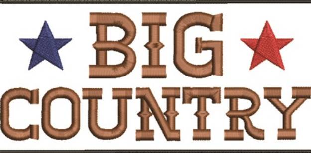 Picture of Big Country Machine Embroidery Design