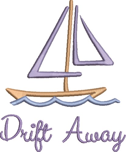 Drift Away Machine Embroidery Design