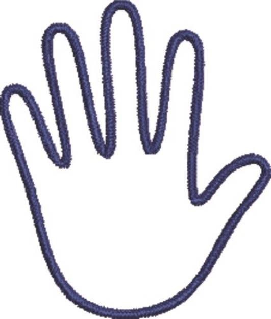 Picture of Handprint 1 Small Machine Embroidery Design