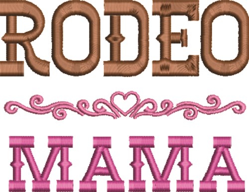 Rodeo Mama Machine Embroidery Design