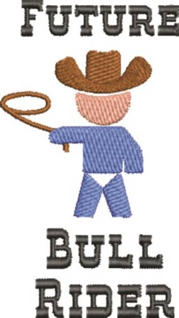 Picture of Future Bull Rider Machine Embroidery Design