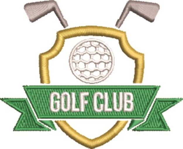 Picture of Golf Emblem Machine Embroidery Design