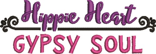 Hippie Gypsy Machine Embroidery Design