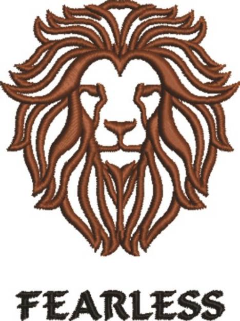 Picture of Fearless Lion Machine Embroidery Design