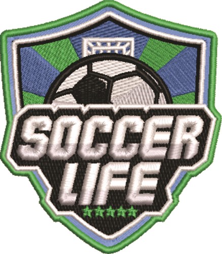 Soccer Life  Machine Embroidery Design