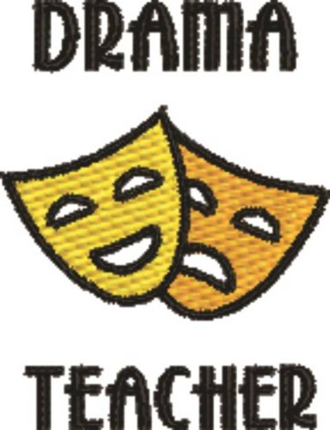 Picture of Drama Teacher Machine Embroidery Design