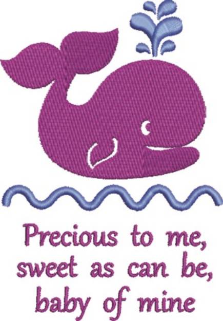 Picture of Precious Whale Machine Embroidery Design