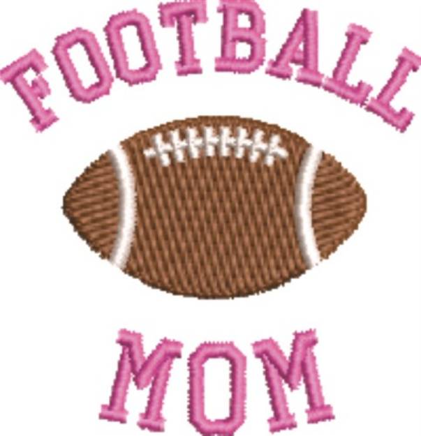 Picture of Football Mom Machine Embroidery Design