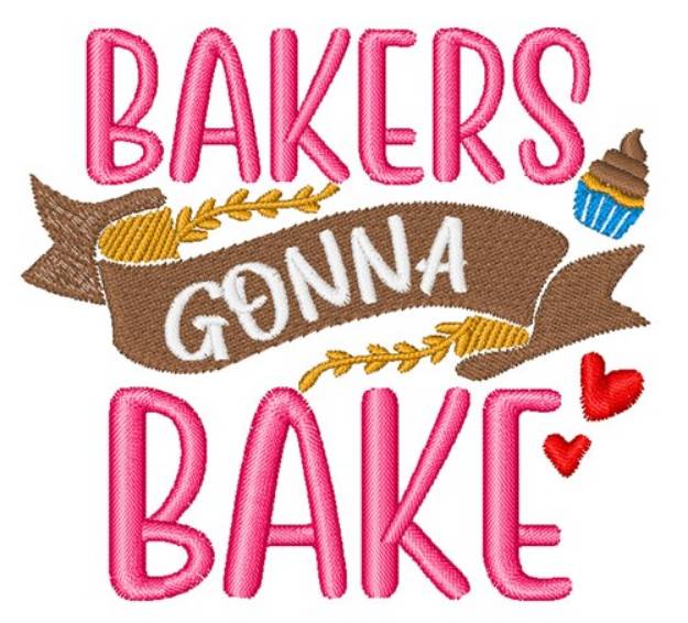 Picture of Bakers Gonna Bake Machine Embroidery Design