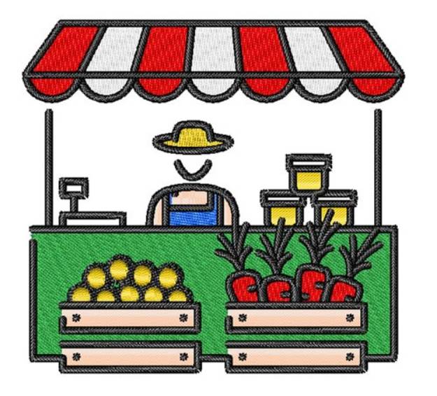 Picture of Farm Market Machine Embroidery Design