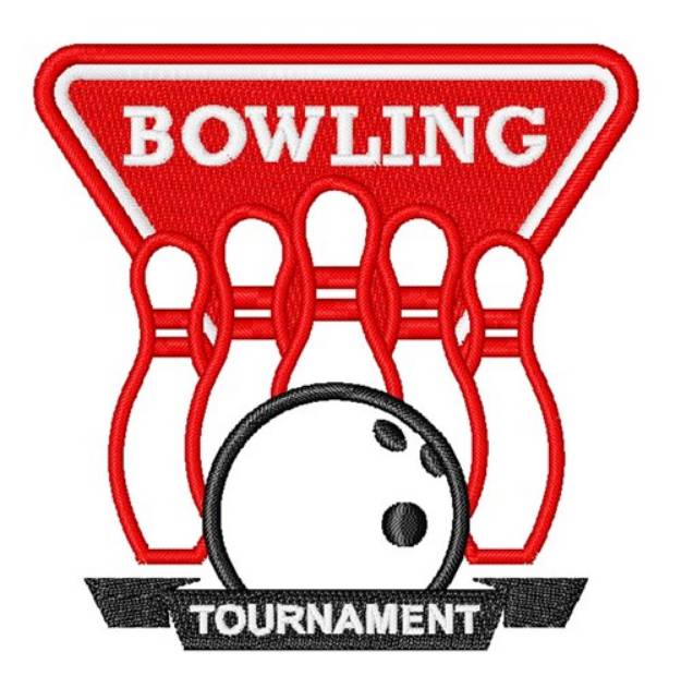 Picture of Bowling Tournament Machine Embroidery Design