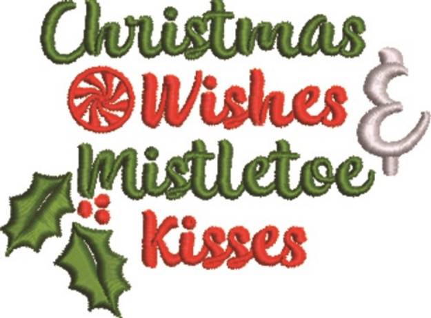 Picture of Christmas Wishes Machine Embroidery Design