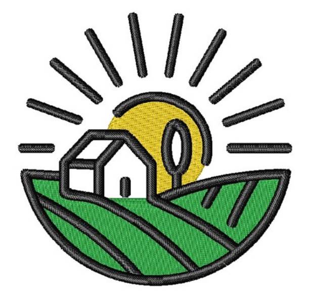 Picture of Farm Scene Machine Embroidery Design