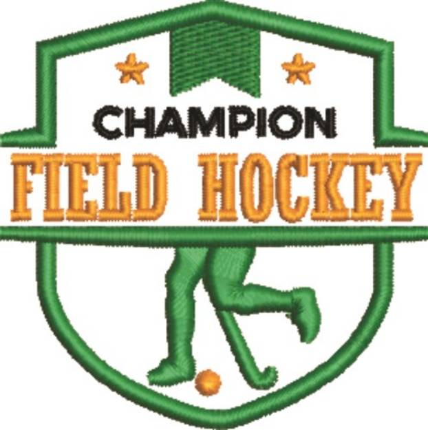 Picture of Field Hockey Machine Embroidery Design