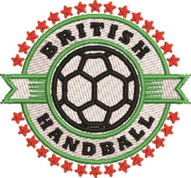 Picture of British Handball Machine Embroidery Design