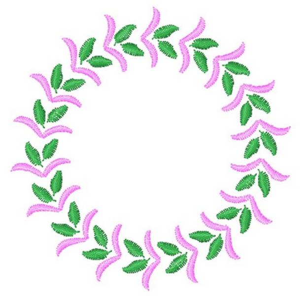 Heart Wreath Machine Embroidery Design 