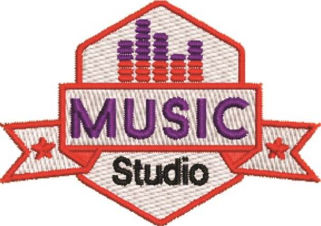 Picture of Music Studio Machine Embroidery Design