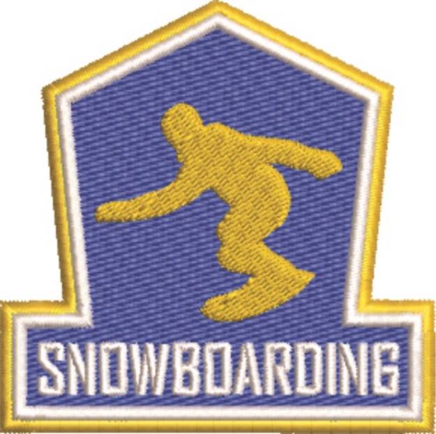 Picture of Snowboarding Machine Embroidery Design