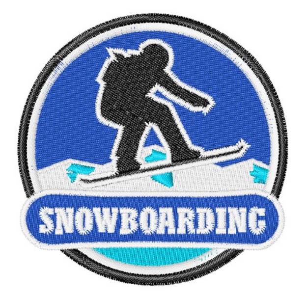 Picture of Snowboarding Machine Embroidery Design