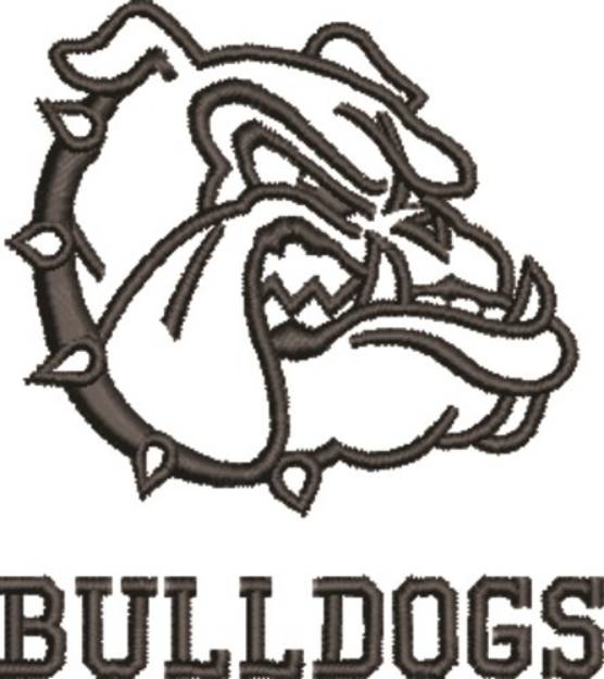 Picture of Bulldog 4A Large Machine Embroidery Design