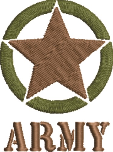 Army Military Insignia Machine Embroidery Design