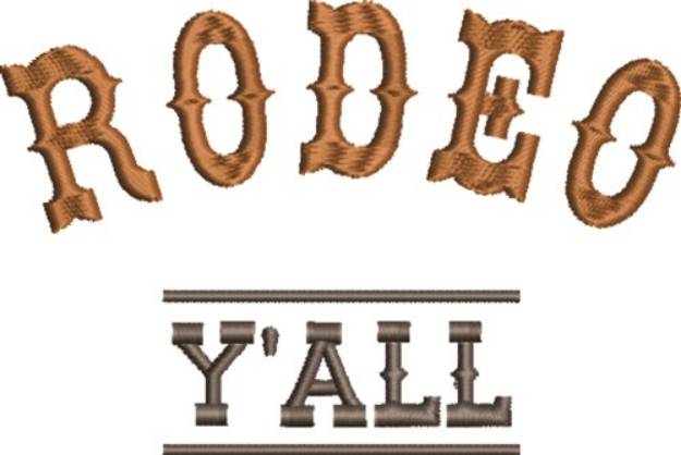 Picture of Rodeo 6 Machine Embroidery Design