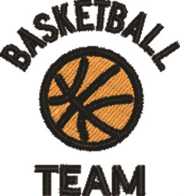 Picture of Basketball Team Small Machine Embroidery Design