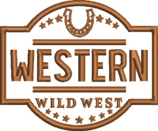 Picture of Western Wild West Machine Embroidery Design