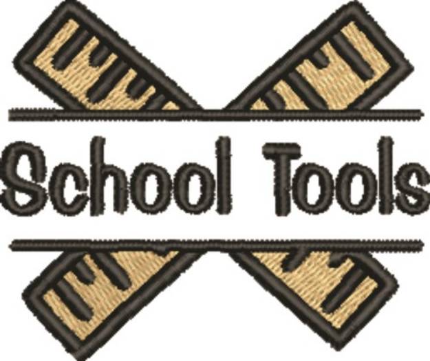 Picture of School Tools Machine Embroidery Design