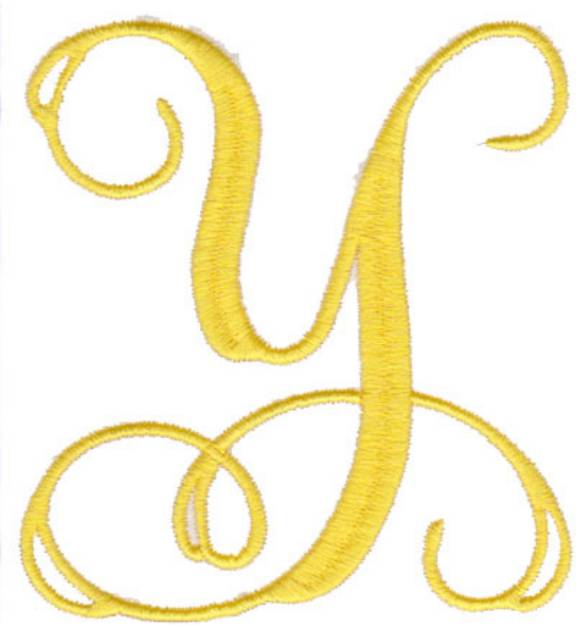 Picture of Elegant 4" Y Machine Embroidery Design