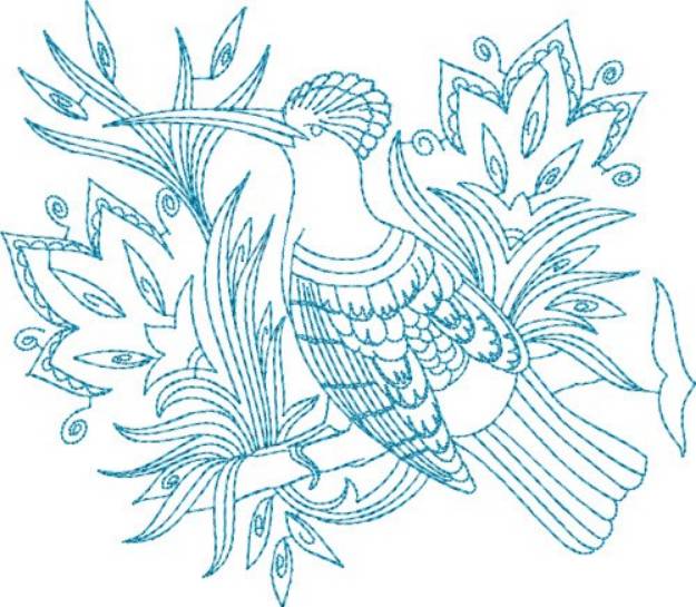Picture of Fantasy Bird Machine Embroidery Design